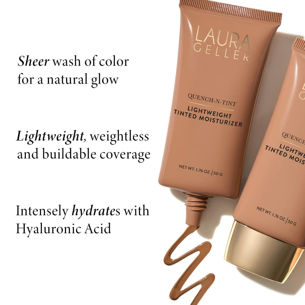 LAURA GELLER NEW YORK pump and cap detail highlighting mess-free dispensing benefit