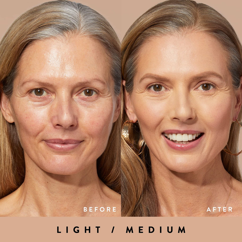 LAURA GELLER NEW YORK creamy texture swipe demonstrating smooth blendability and dewy finish