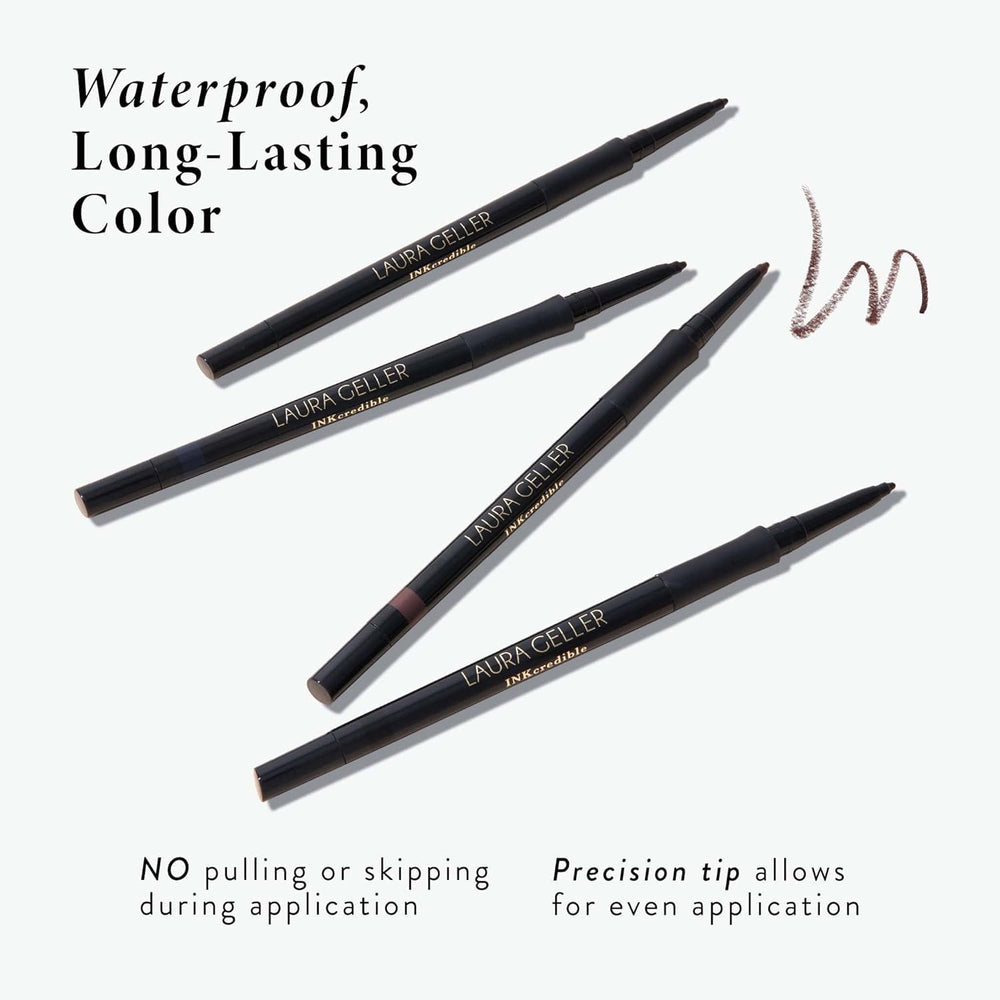 LAURA GELLER close-up of applying liner along lashes showing accurate placement benefit