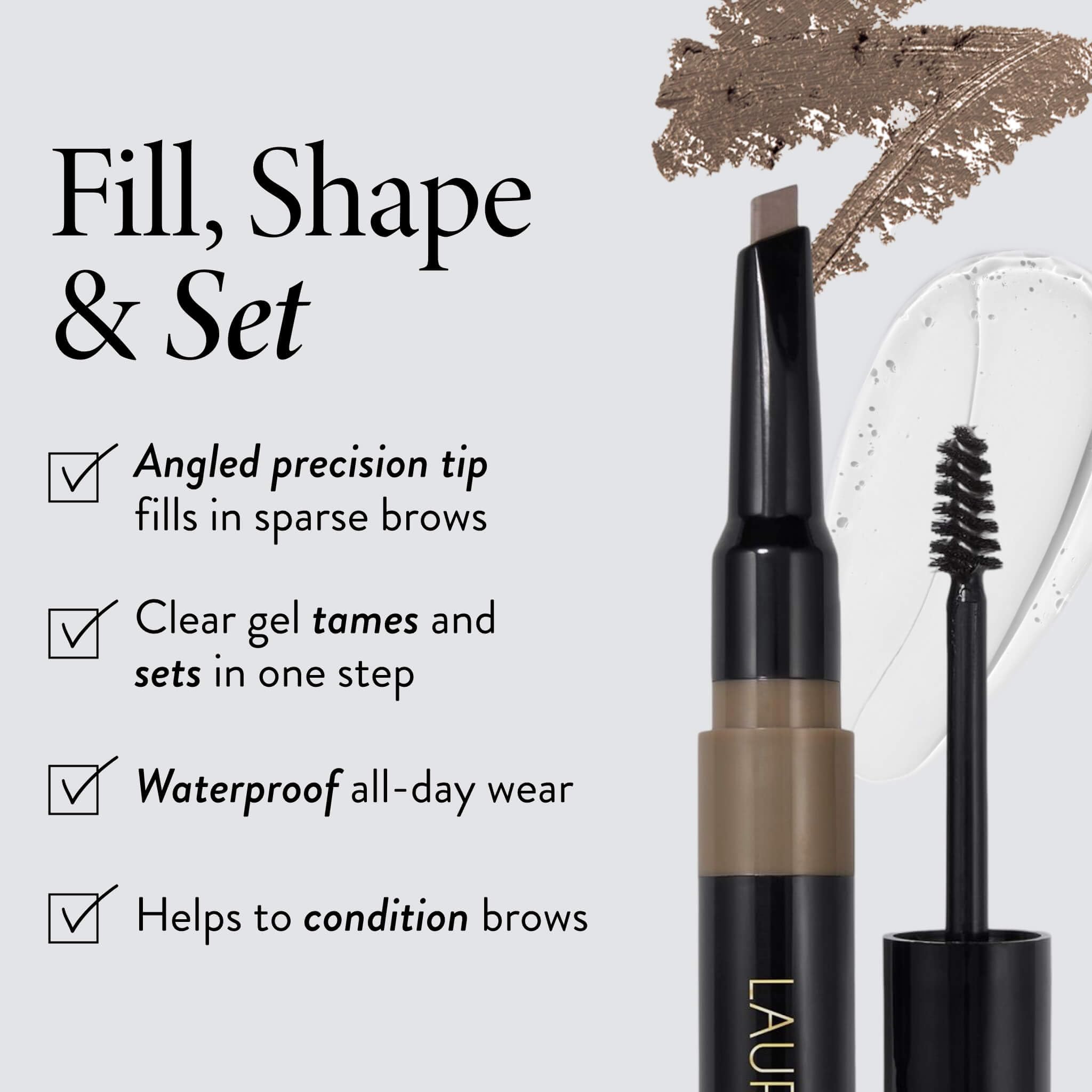 LAURA GELLER gel brush detail grooms hairs and secures shape