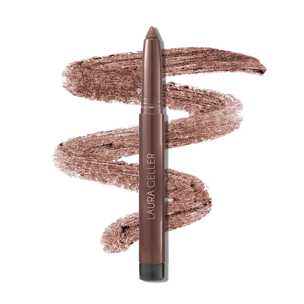 LAURA GELLER front packaging showing Soft Slate pencil and compact benefit portability
