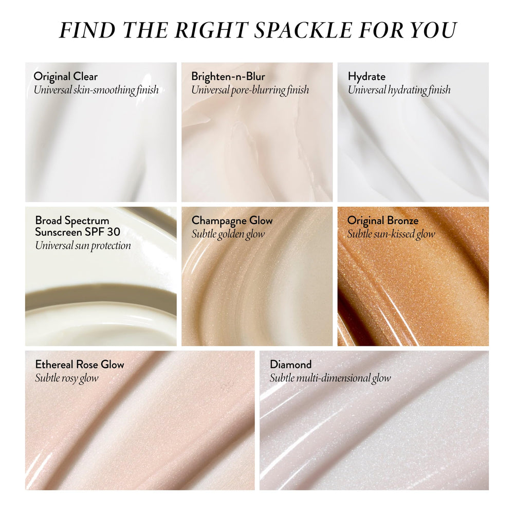 LAURA GELLER flatlay with brushes and foundation shows priming workflow