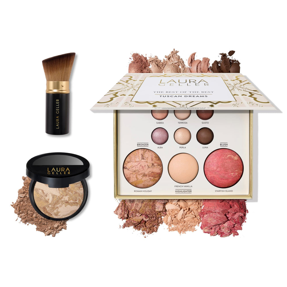 LAURA GELLER packaging front view shows full starter kit convenience