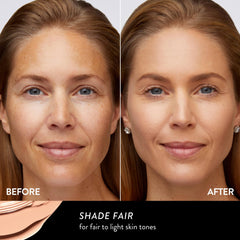 LAURA GELLER close-up of silky serum texture showing blendable finish