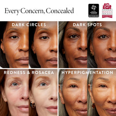 LAURA GELLER texture swatches demonstrating blendable, non-creasing finish