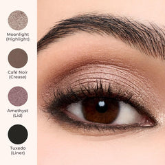 Laura Mercier close-up texture of Amethyst demonstrating creamy finish