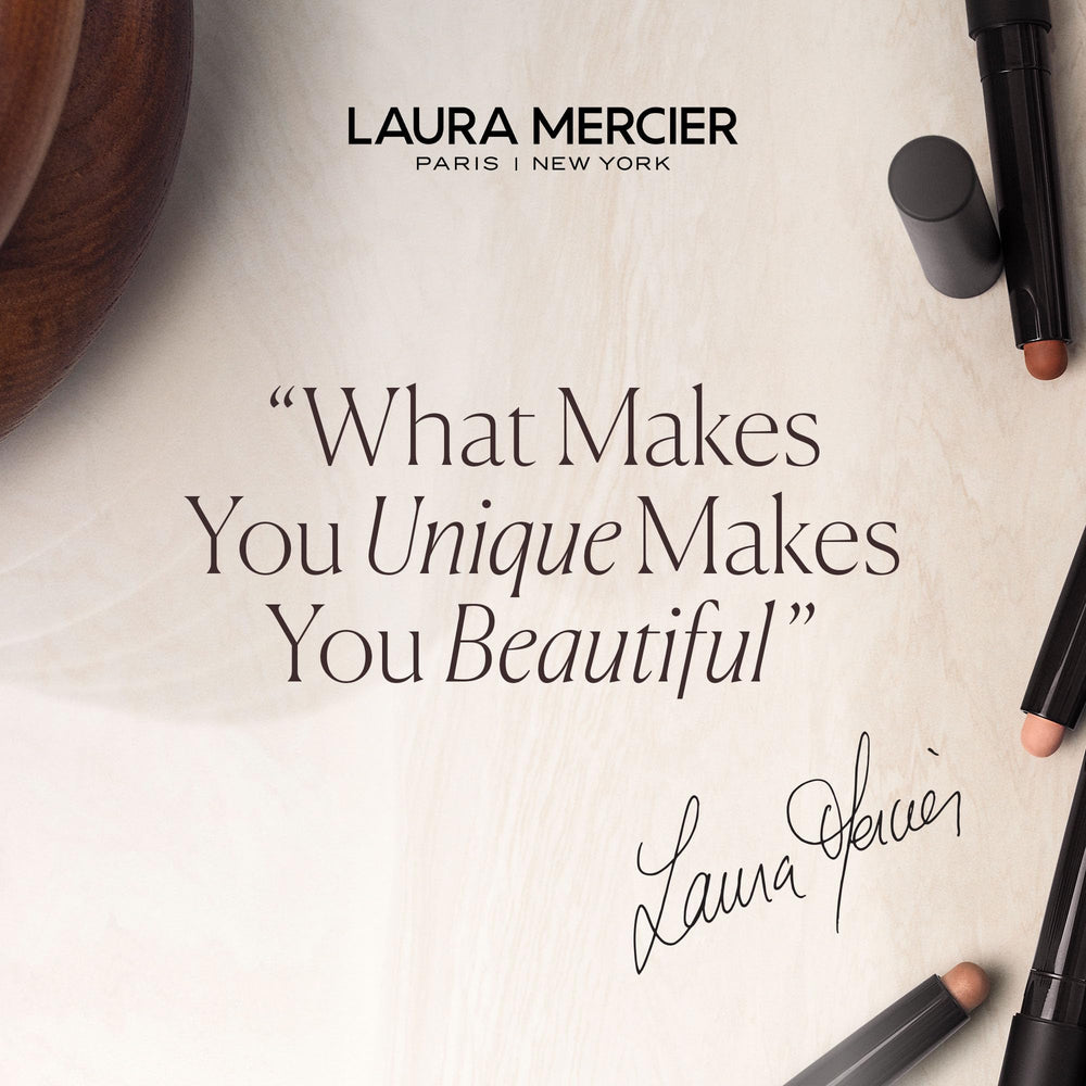 Laura Mercier brush on vanity suggesting everyday use and efficient product saving