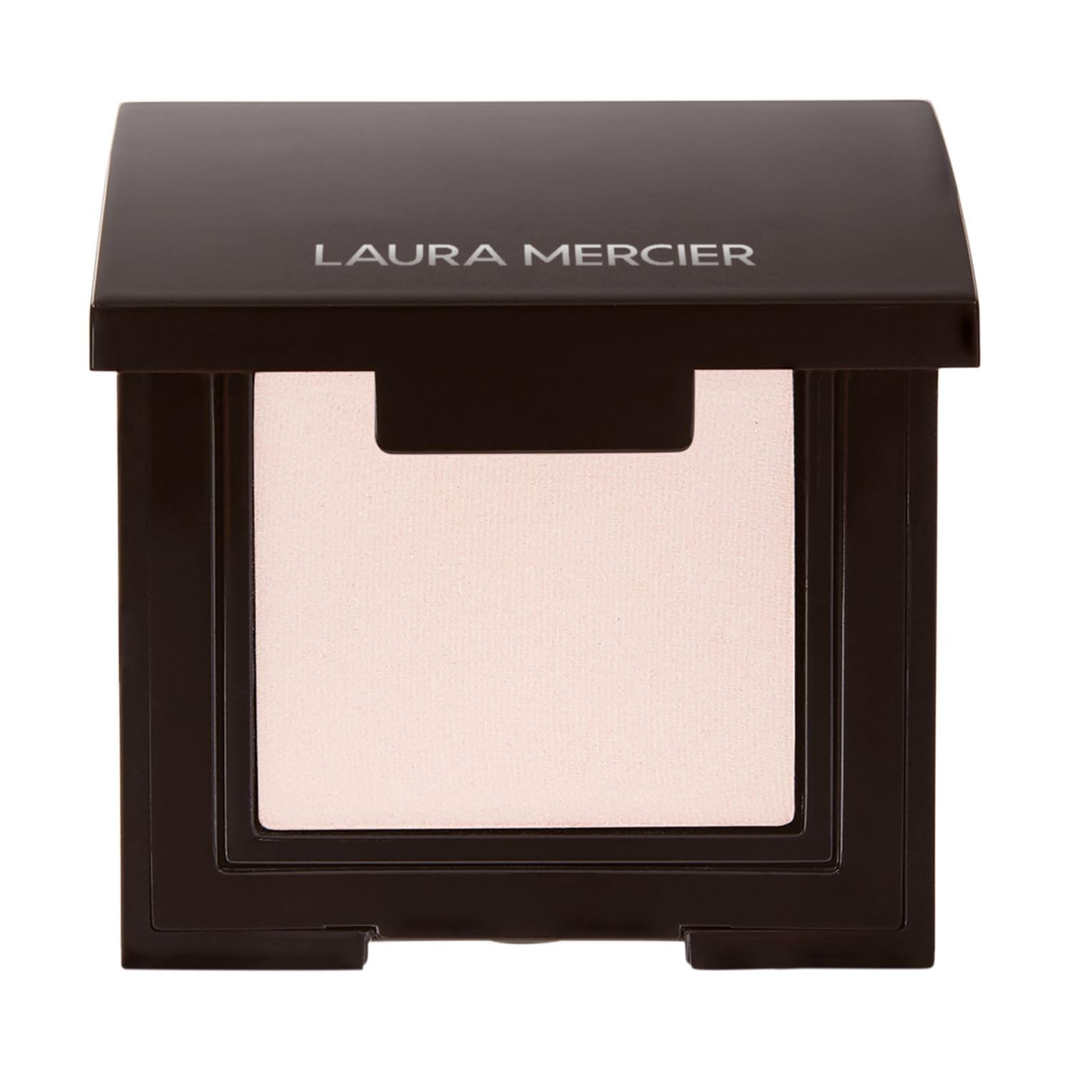 Laura Mercier front pan of Morning Dew showing sleek compact and matte finish