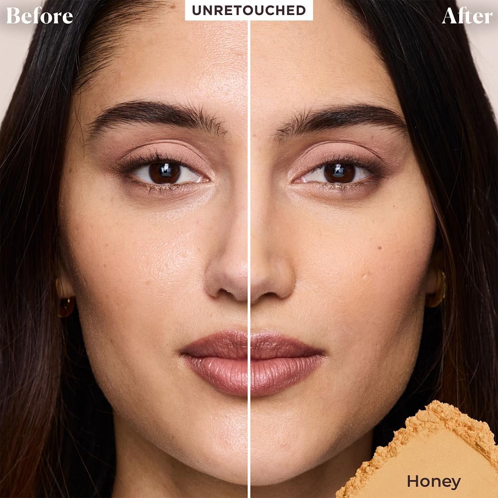 Laura Mercier open sifter top revealing fine translucent powder for even finish