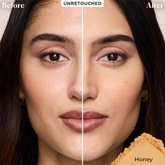 Laura Mercier open sifter top revealing fine translucent powder for even finish
