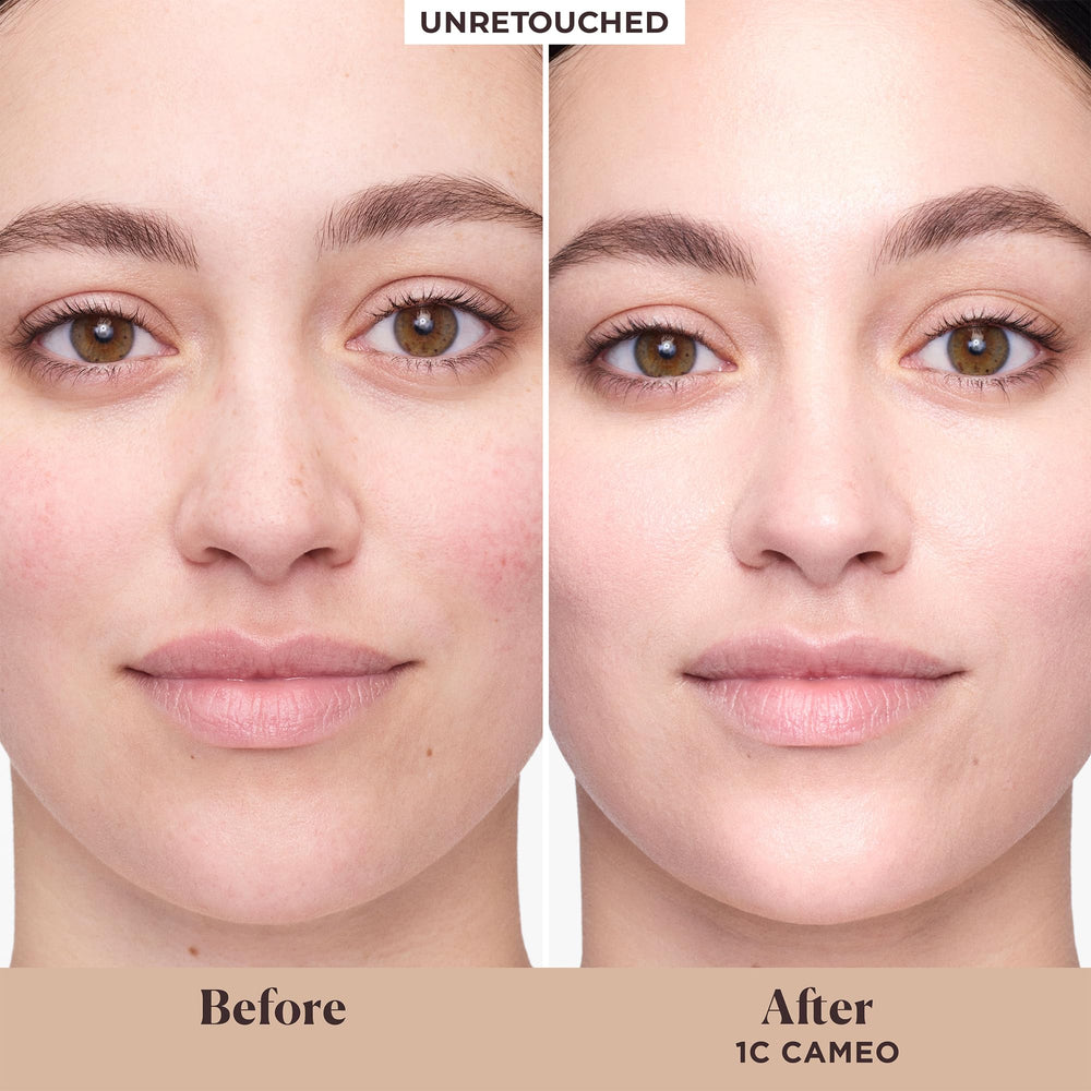 Laura Mercier open cap displaying SPF 30 label and sun protection benefit