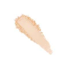 Laura Mercier velour puff detail demonstrating signature press and roll application benefit