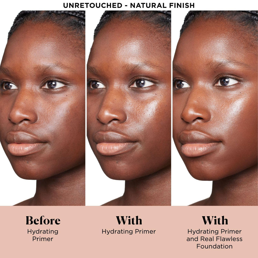 Laura Mercier primer cream texture close-up highlighting smooth finish