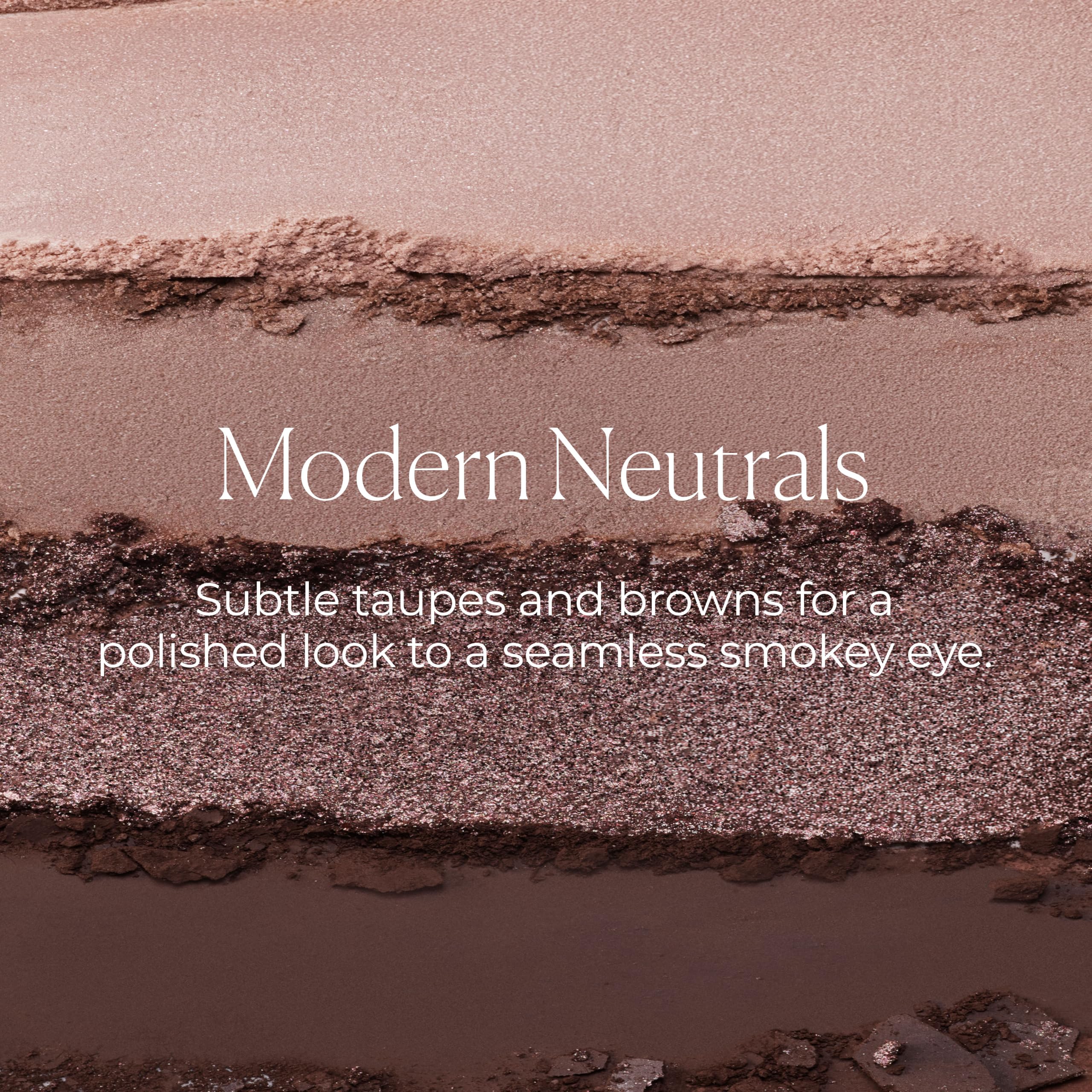 Laura Mercier applying shade with flat brush for even lid color and buildability