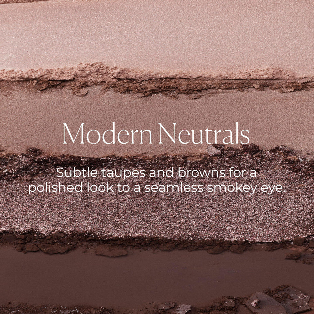 Laura Mercier applying shade with flat brush for even lid color and buildability