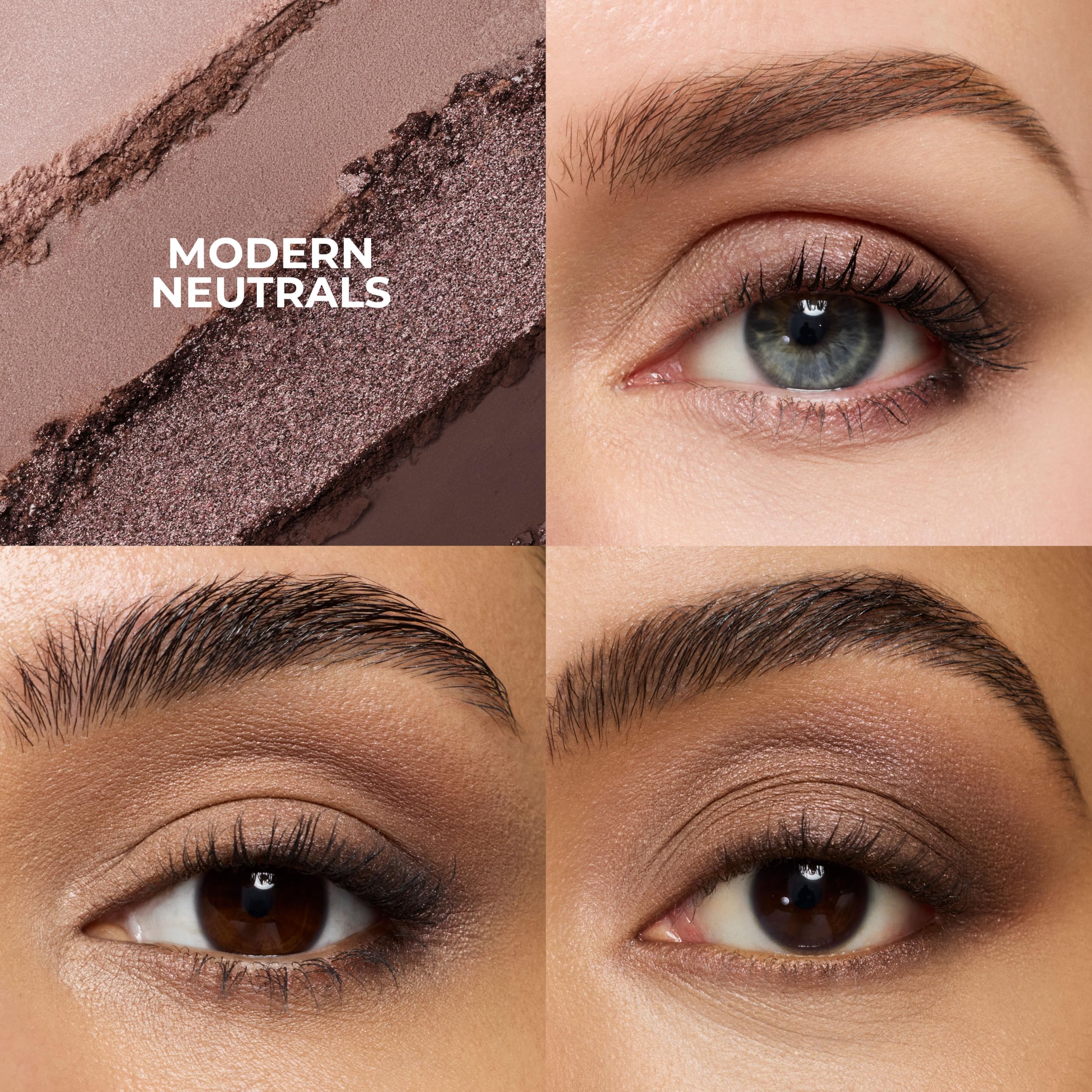 Laura Mercier quad open with four pans visible, showing shade harmony and finishes