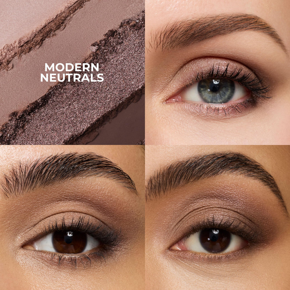 Laura Mercier quad open with four pans visible, showing shade harmony and finishes