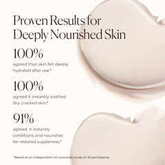 Laura Mercier scoop of cream on spatula demonstrating easy application