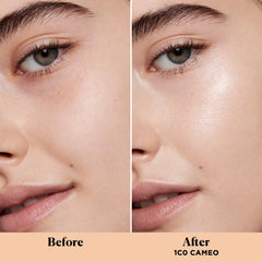 Laura Mercier cream texture close-up showing smooth hydrating finish