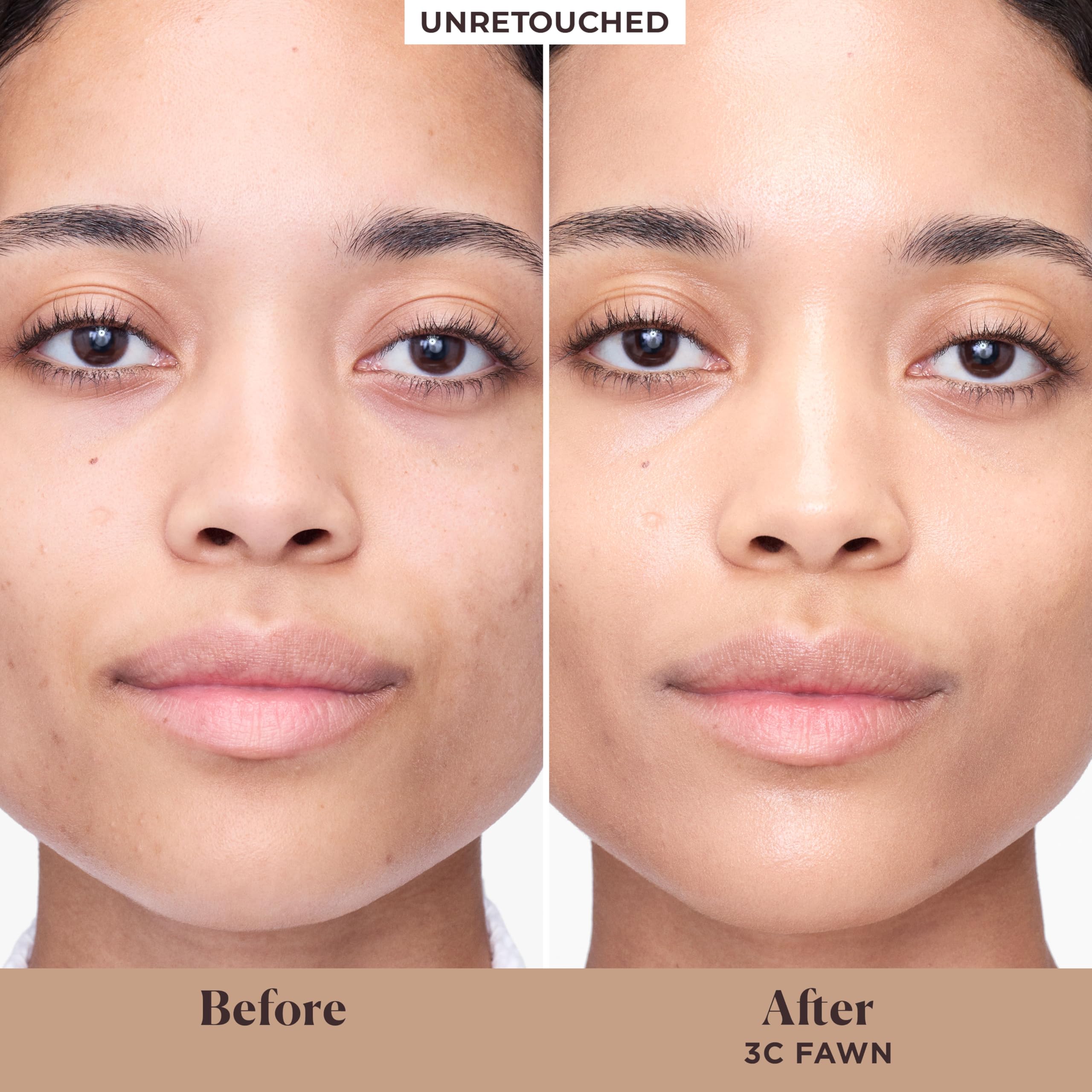 Laura Mercier texture close-up showing dewy, lightweight cream consistency for natural hydration