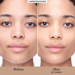Laura Mercier texture close-up showing dewy, lightweight cream consistency for natural hydration