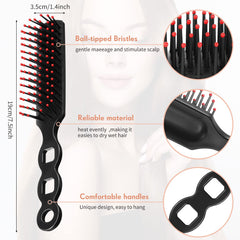 Lauwell close-up of flexible bristles highlighting gentle detangling