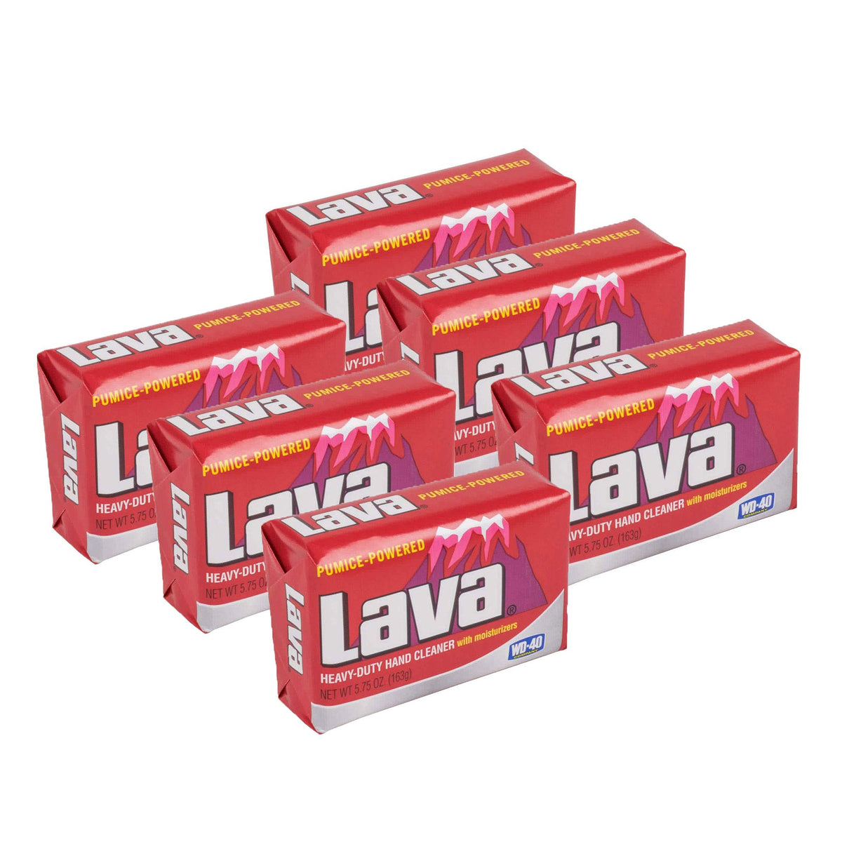 Lava pumice bar front packaging showing product and weight for quick identification