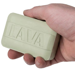 Lava pumice bar in garage use cleaning mechanic hands to remove oil and grease