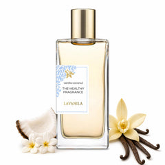 Lavanila front bottle showing elegant design and wearable vanilla-coconut scent