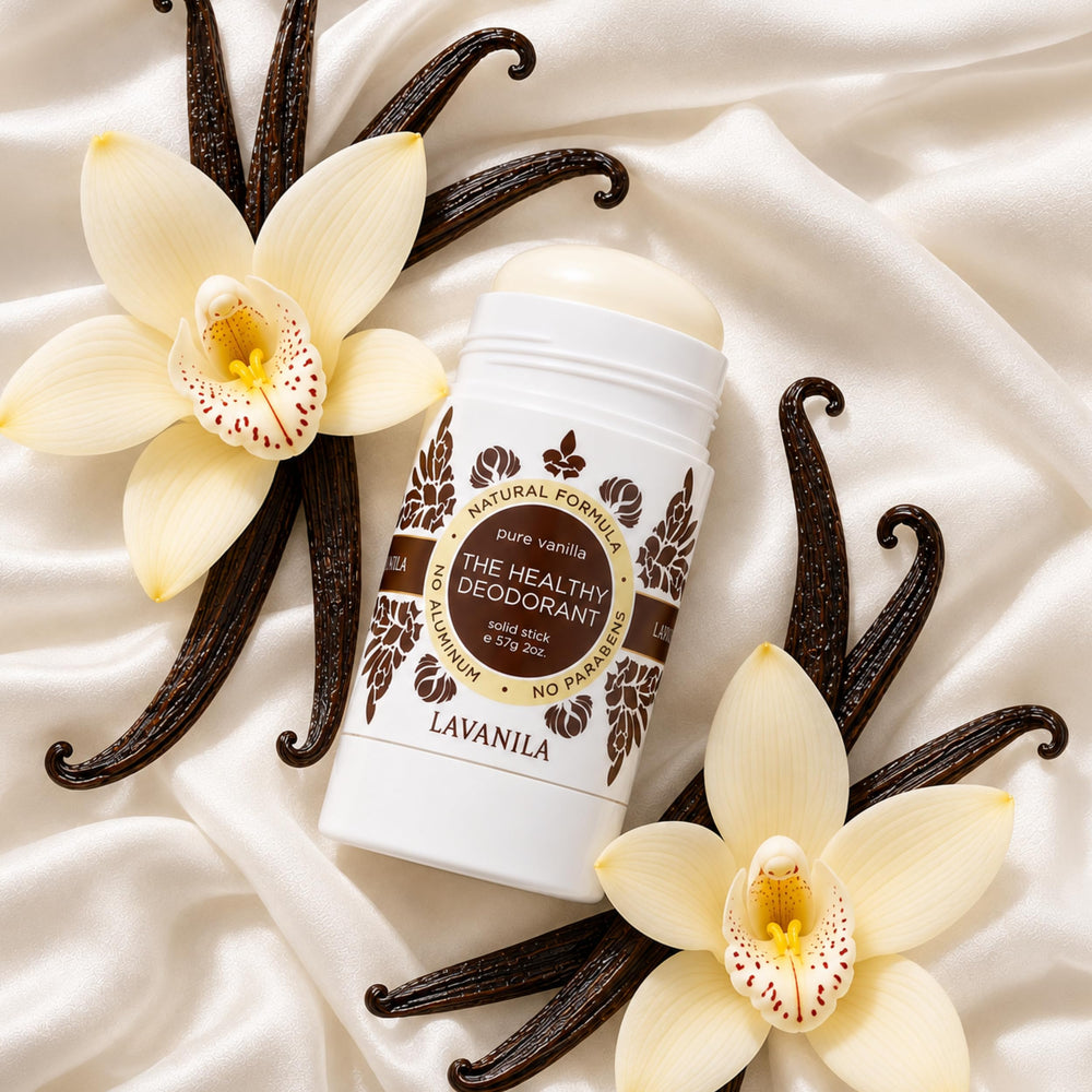 LAVANILA ingredient label highlighting beta glucan technology and gentle botanicals