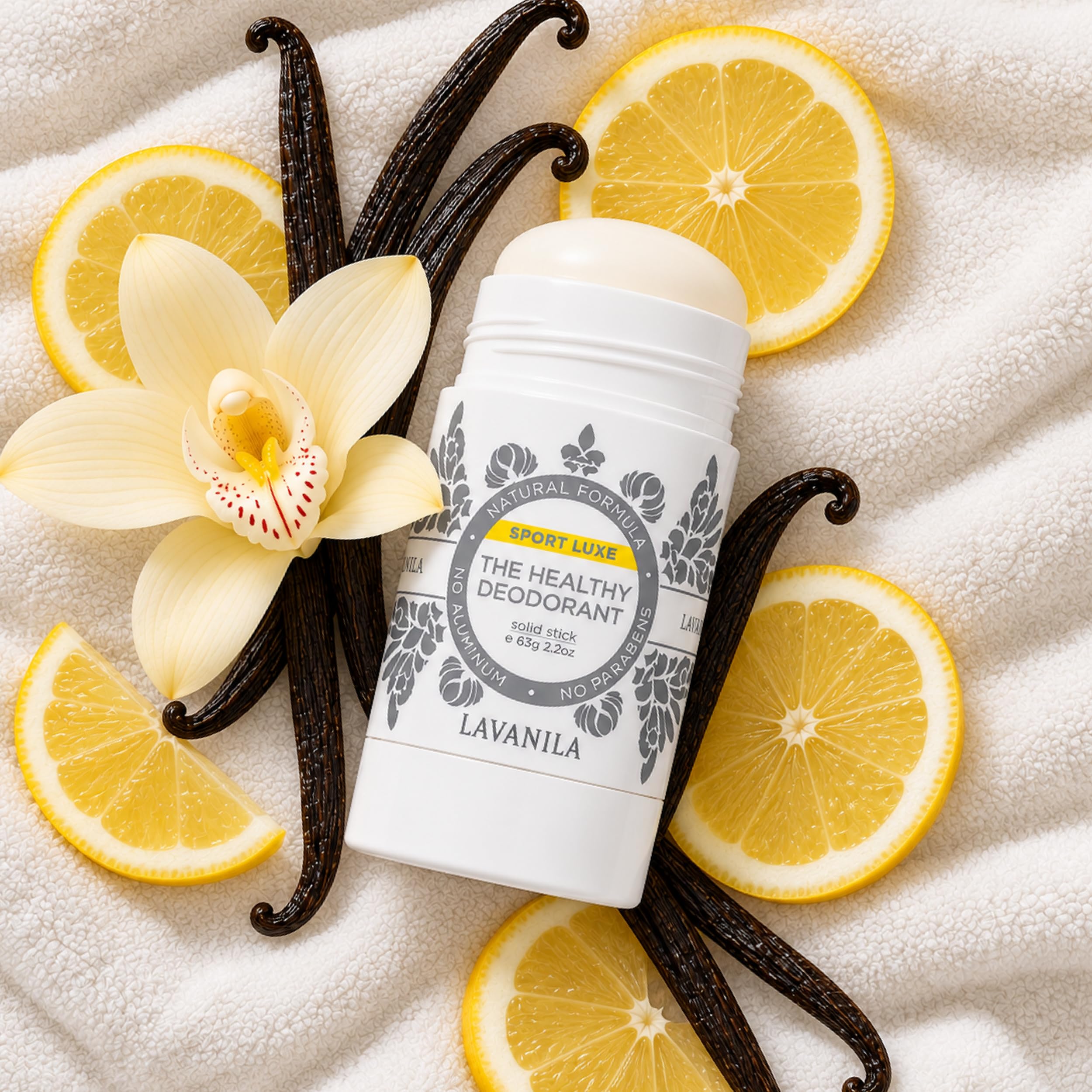 Lavanila Sport Luxe applied at gym conveying athlete-tested odor control