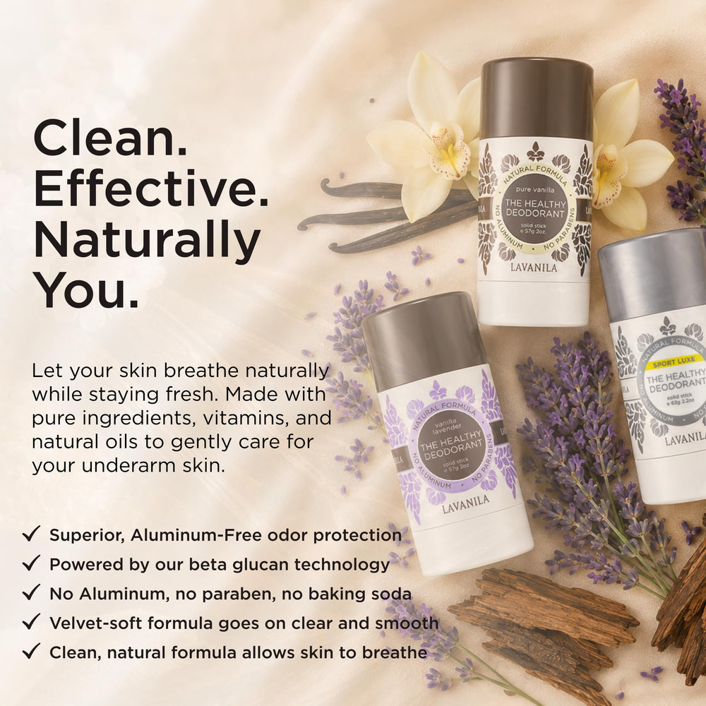 lavanila ingredients label close-up showing plant-based formula and safety