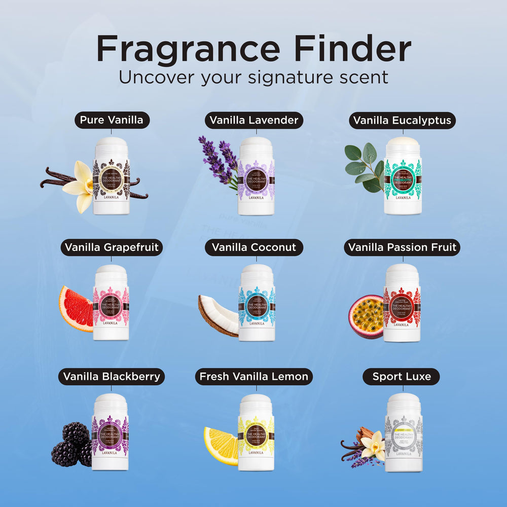 lavanila deodorants on retail shelf showing award-winning presentation
