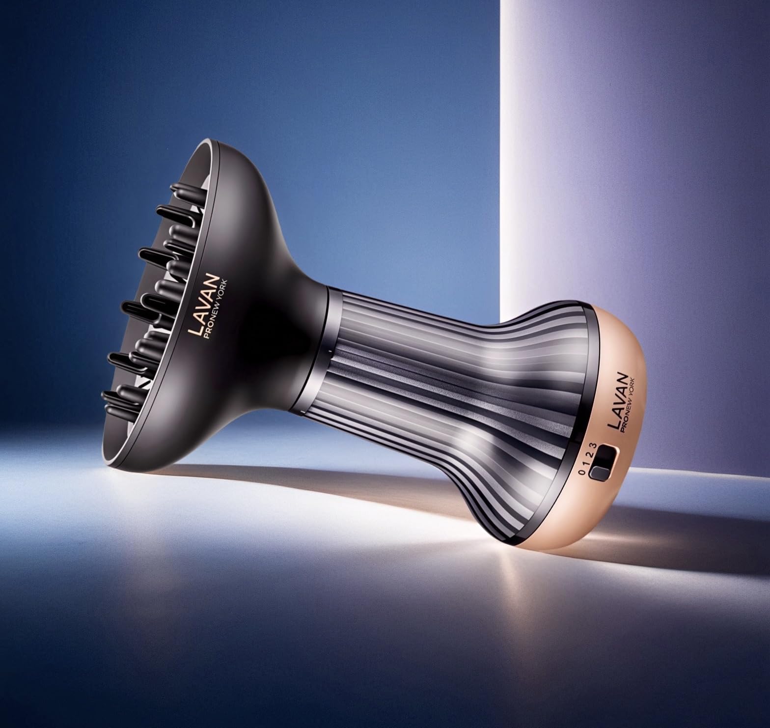 LAVANPRO NEW YORK close-up of diffuser bowl showing airflow design for defined curls