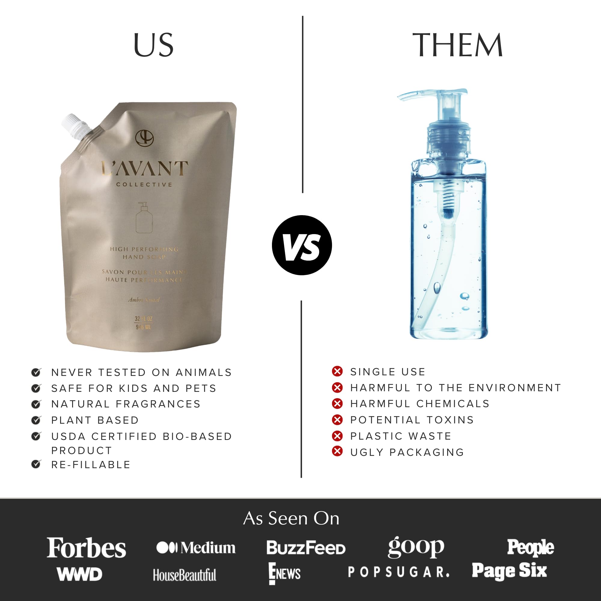 Styled bathroom scene with L'AVANT Collective Ambre Santal for cohesive home fragrance