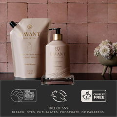 L'AVANT Collective creamy lather close-up demonstrating rich foam and gentle cleansing benefit