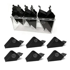LAVEST front packaging showing six guards and organizer for neat storage