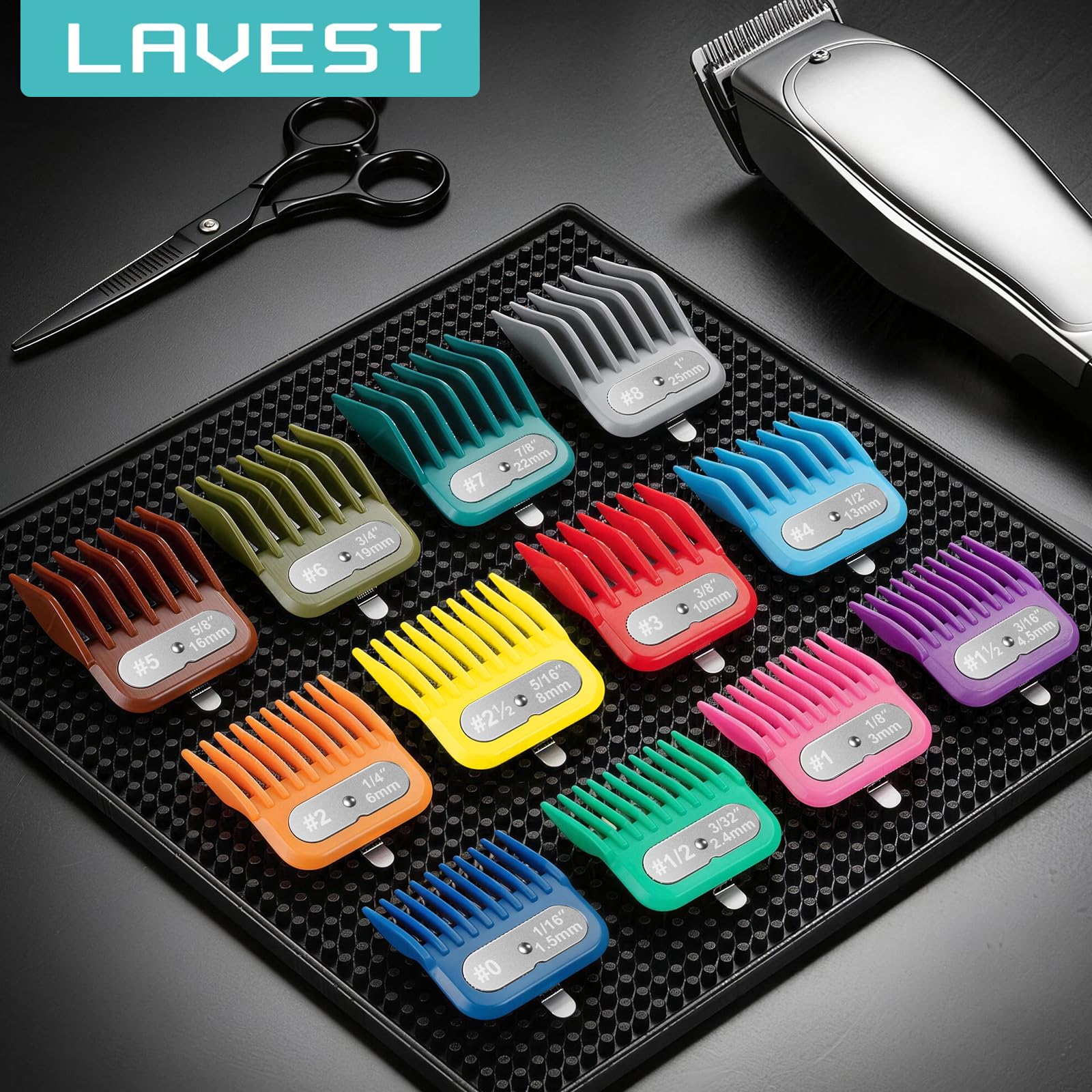 LAVEST guard in use on client illustrating smooth trimming benefit