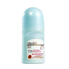 Lavilin roll-on back label with ingredients list and clean formulation benefit