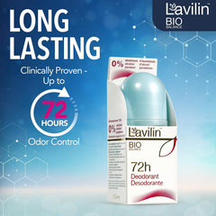 Lavilin roll-on close texture highlighting smooth application benefit