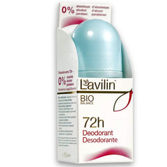 Lavilin roll-on front packaging showing compact 2 oz bottle and brand benefit