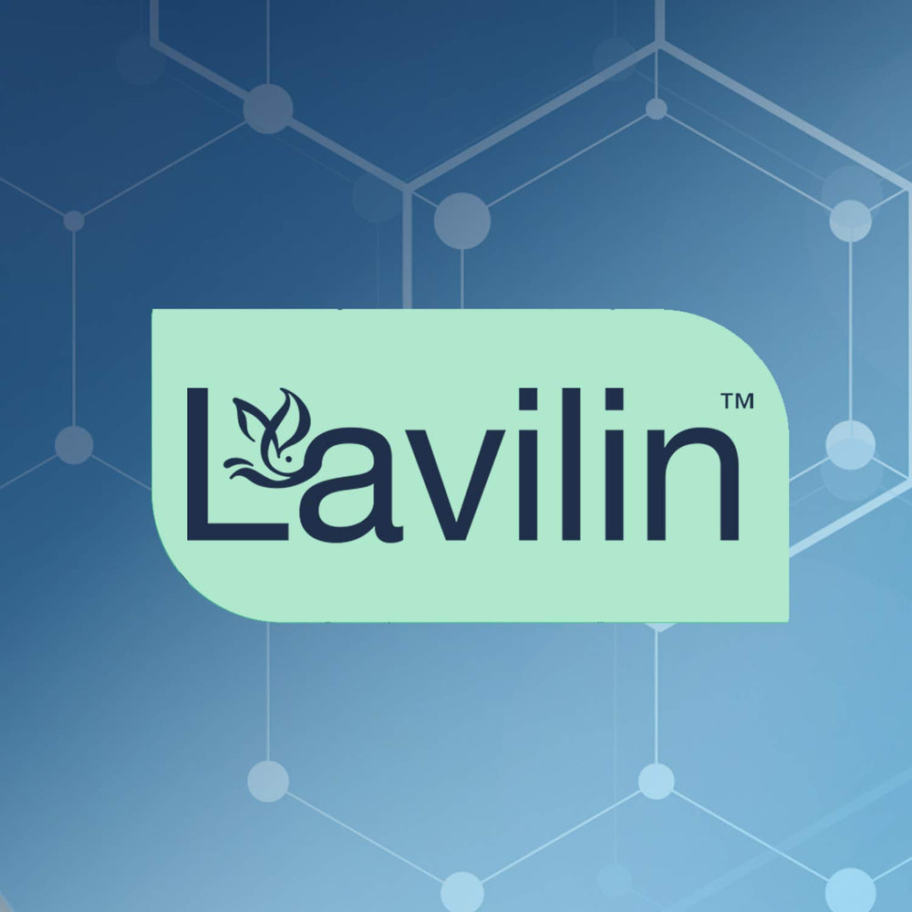 Lavilin roll-on in a gym bag lifestyle shot illustrating long-lasting odor control