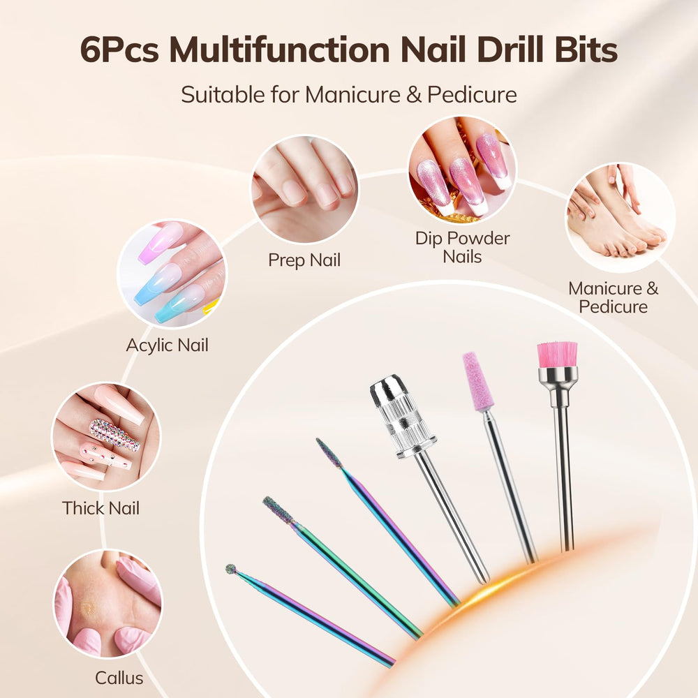 Lavinda in use on a client's nail demonstrating precise acrylic removal