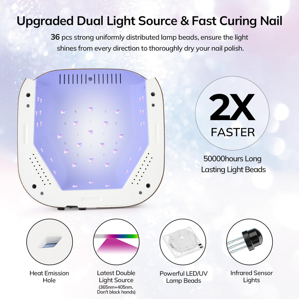 Lavinda inside view of 36 dual-wavelength LEDs ensuring broad gel compatibility