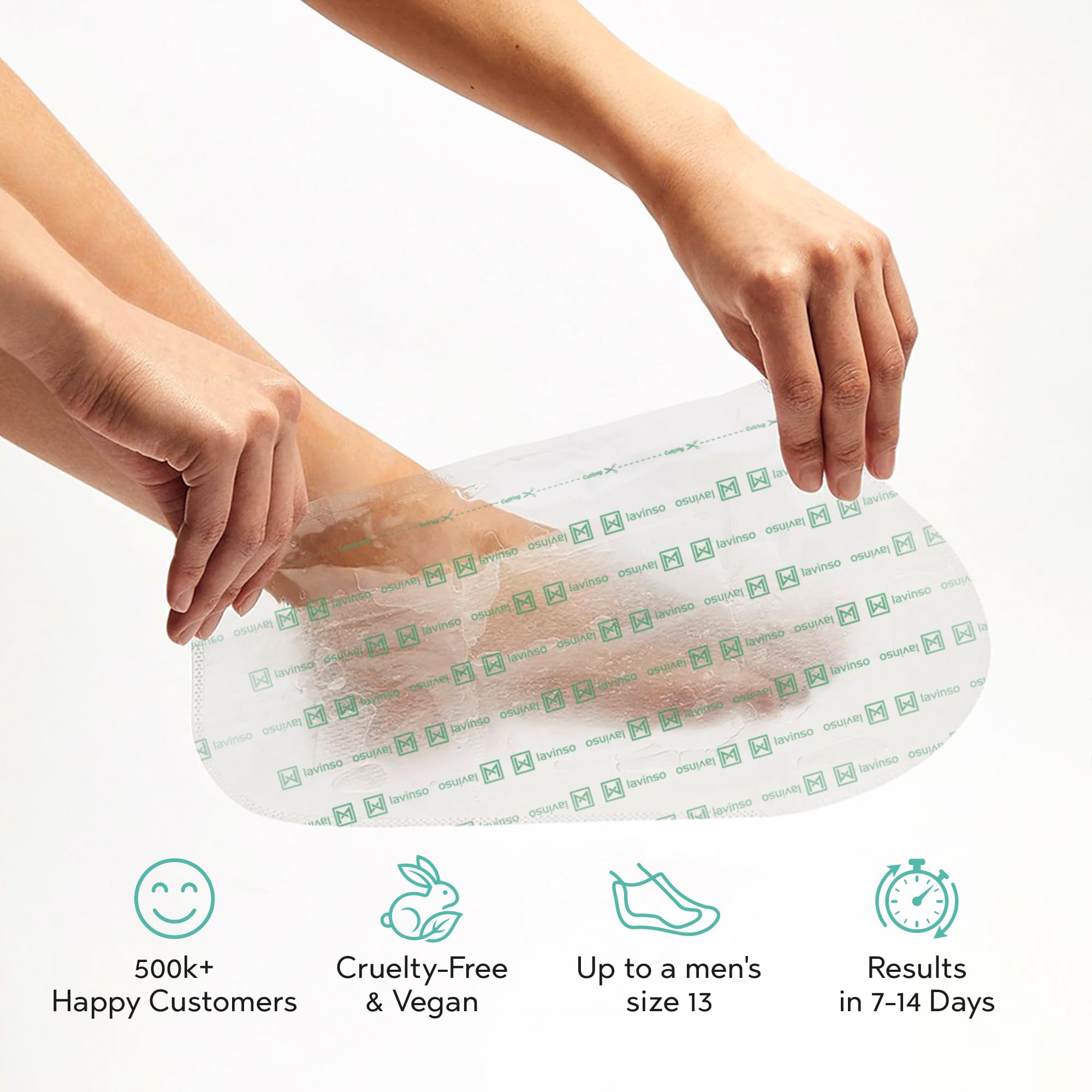 Lavinso masks staged in a bathroom lifestyle scene for convenient at-home treatment