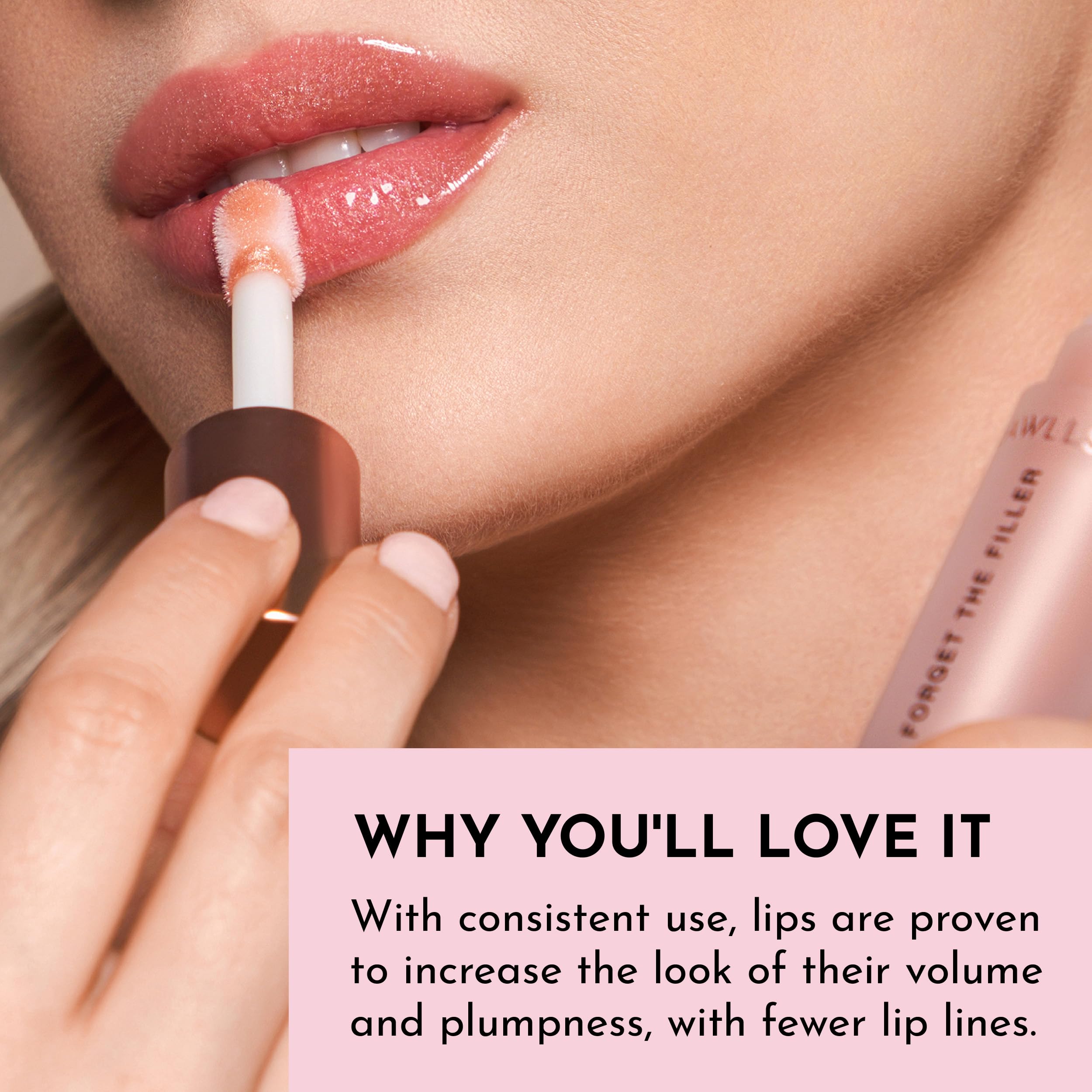 Lawless ingredients label close detail highlighting peptide and nourishing oils benefits