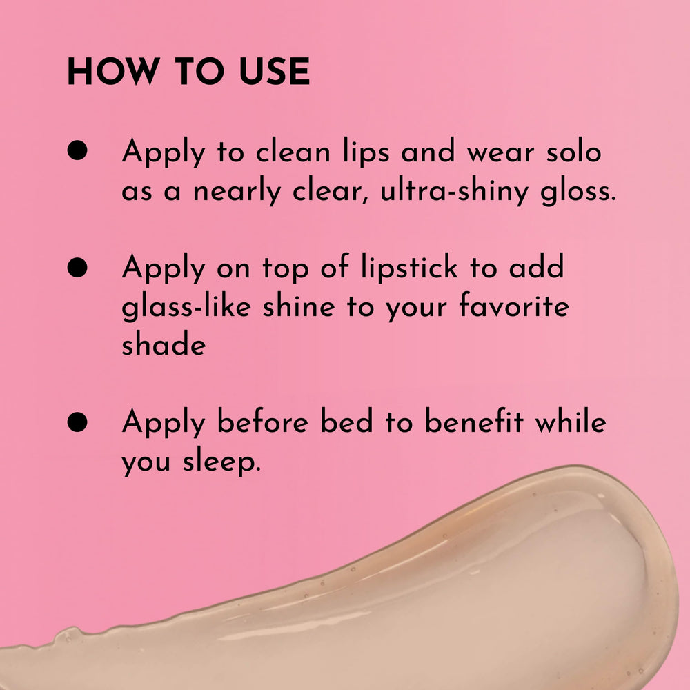 Lawless gloss layered over lipstick showing enhanced shine and color boost effect