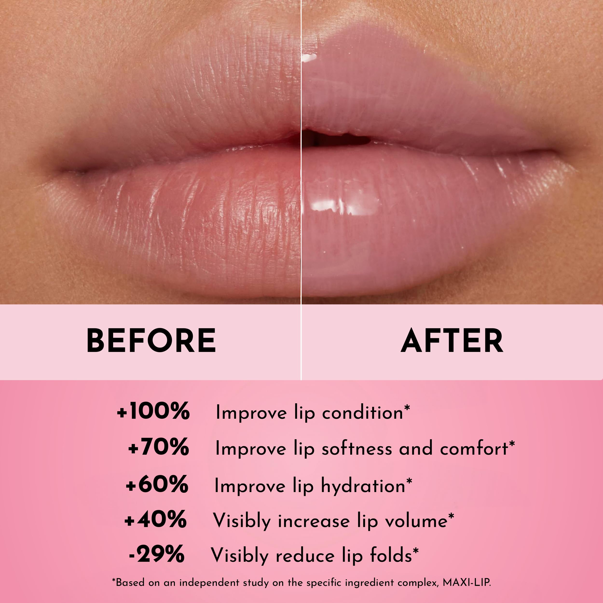 LAWLESS glossy texture droplet to show rich hydration and reflective high-shine finish