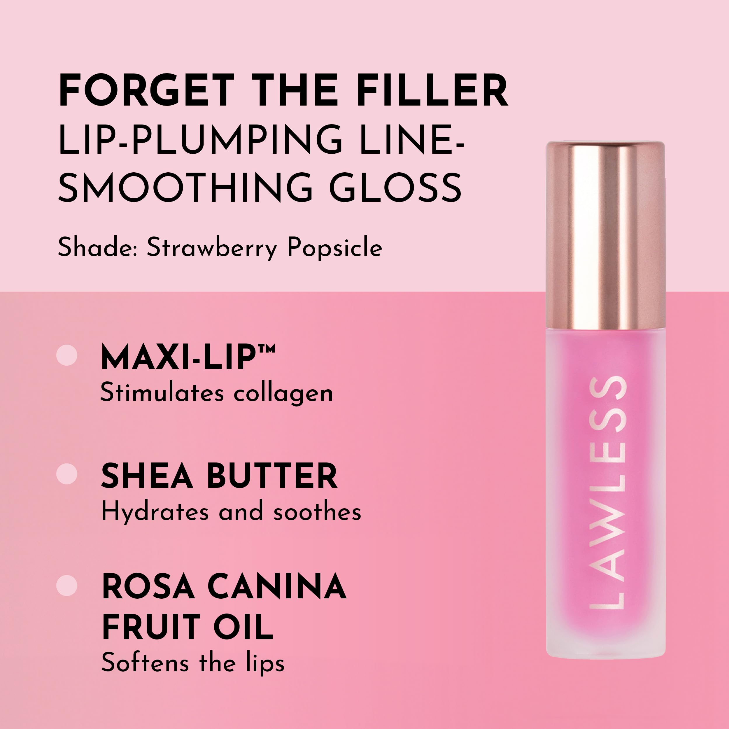 Lawless wand applicator close-up displaying smooth texture and easy application