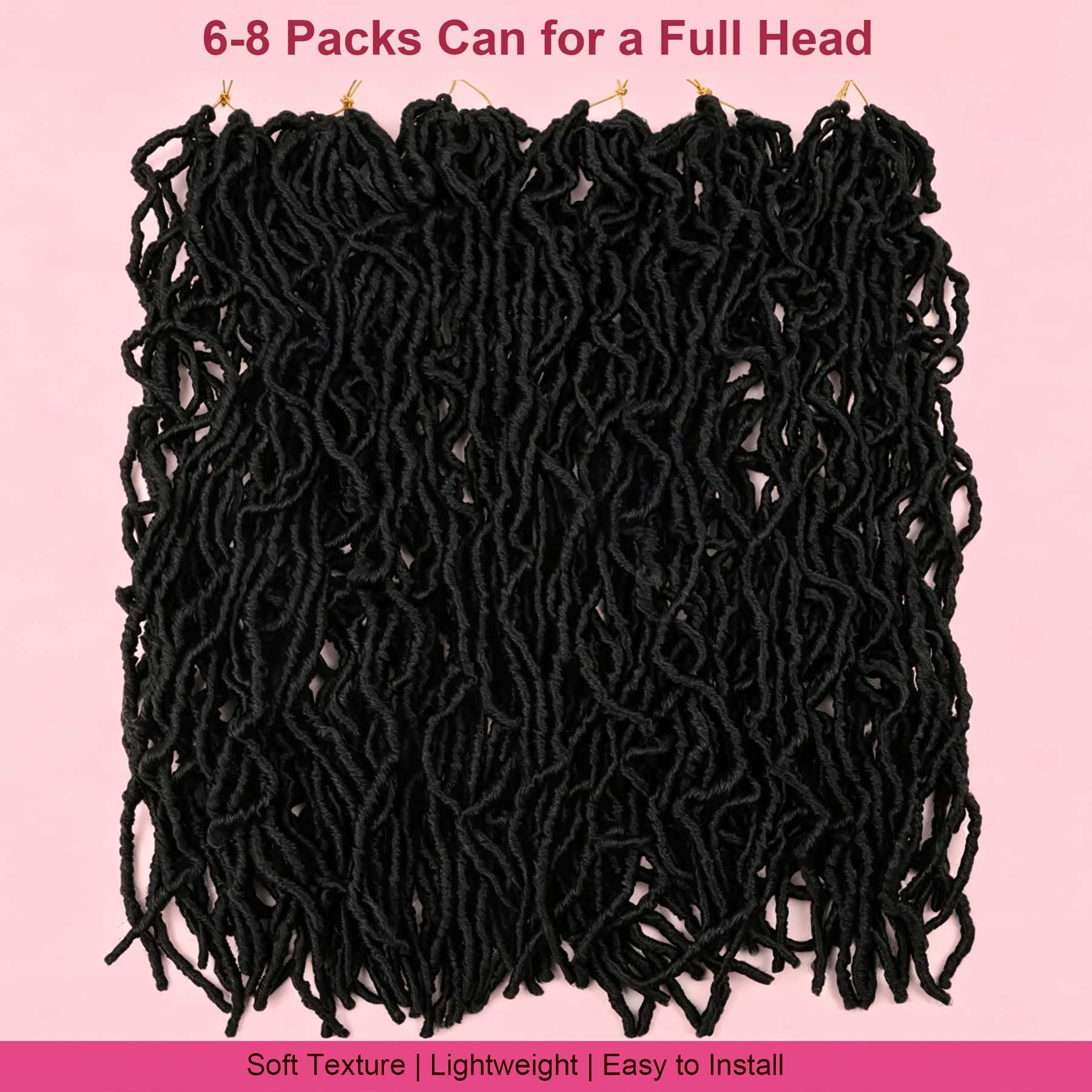 Layashow six-pack bundles unboxed showing 72 strands for full-head installs